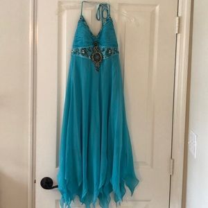 Sue Wong Turquoise Dress